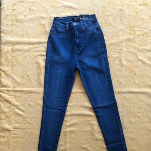 New Fashion Nova Skinny Jeans Size 1 Med Blue Wash